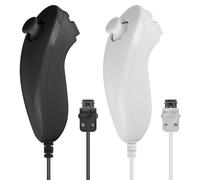 Vaileal 2-Pack Wii Nunchuk Controller: USB Motion Sensing Joystick, Compatible with Nintendo Wii and Wii U