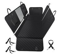 Vailge 6-in-1 Dog Car Seat Cover for Back Seat, 60/40 Split, Black, Polyester, Car, Automotive Pet Seat Cover, Standard