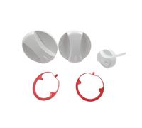 Vaillant 0020074963 Grey Boiler Knobs Pack of 3 - Genuine Replacement Controls