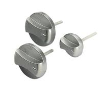 VAILLANT 114289 CONTROL KNOB SET PLATINUM GREY - 3 KNOBS IN SET - NEW