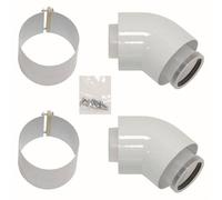 Vaillant 303911 Elbow Pair (2x) 100mm Diameter 45° - NEW FREE DELIVERY