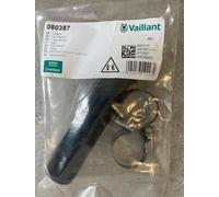 Vaillant ecoMAX 824 828 835 E VUW Flexible Rubber Tube & Clips 080387 Genuine
