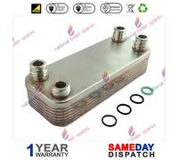 VAILLANT TURBOMAX PRO 28 E VUW 282/2-3 R1 R2 R3 DHW HEAT EXCHANGER 189mm 065131 [EEK: A+++]