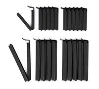 Vaily Bag Clips Sealing Clips Black - 22 Clips for Bags, Pouches and Freezer Bags - 12 x 6 cm and 10 x 11 cm