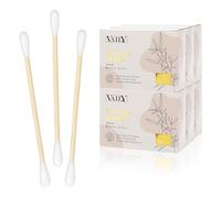 Vaily Bamboo Cotton Buds Pack of 1200 - Sustainable Cleaning Sticks - Lint-Free Ear Sticks - Biodegradable