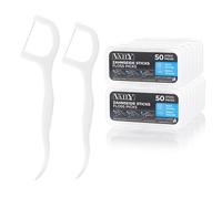 Vaily Dental Floss Sticks 400 Pack - Dental Sticks, Toothpicks to Clean Interdental Spaces - Dental Floss Holder for Dental Care