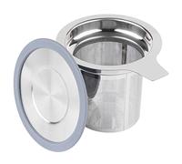 Vaincre Extra Fine Mesh Tea Infuser/Strainer, Stainless Steel Loose Leaf Tea Steeper/Diffuser with Large Capacity Basket and Lid, Fits Teapots, Mugs, Cups