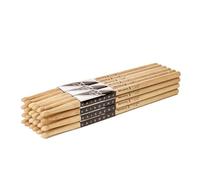Vaisoeny Drum Sticks, 2B Drumsticks, Classic Oak Wood Drumsticks for Drums, Professional Musical Instrument Percussion Accessories (12 Pair)