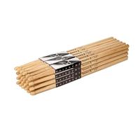 Vaisoeny Drum Sticks, 5B Drumsticks, Classic Oak Wood Drumsticks for Drums, Professional Musical Instrument Percussion Accessories (12 Pair)
