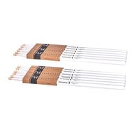Vaisoeny Drum Sticks, Drum Sticks 7A Lacquered Classic Hard Maple Wood, 6 Pair Drumsticks for Kids and Adult, Professional Musical Instrument Percussion Accessories (White)