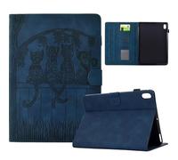 Vaitasy Case for Honor Pad V9 11.5 Inch 2024 Cute Cat Silhouette Pattern PU Leather with Multi-Angle Folio Protective Case Honor Pad V9 Blue