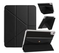 Vaitasy Case for iPad 2025 A16 11"/ iPad 10 2022 10.9", Multi-Angle Folding Stand Function Case with Back Wallet Cover for iPad 11 2025 - Black