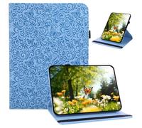 Vaitasy Case for iPad A16 11th Generation 2025 11 inch/iPad 10th Generation 2022 10.9 Inch Tendrils Butterfly Pattern PU Leather with 360 Degree Rotating Stand Protective Case for iPad A16 2025 Case