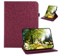 Vaitasy Case for iPad A16 11th Generation 2025 11 inch/iPad 10th Generation 2022 10.9 Inch Tendrils Butterfly Pattern PU Leather with 360 Degree Rotating Stand Protective Case for iPad A16 2025 Case
