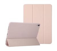 Vaitasy iPad Air 11 2025/2024 Case: Slim Lightweight Triple Fold Stand Case with Flexible TPU Back for Office and Daily Use - Light Pink
