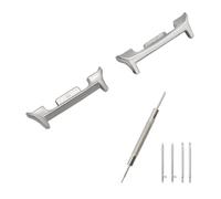 Vaiziya 22mm Stainless Steel Band Adapter Compatible with Samsung Galaxy Watch 8 40mm/44mm, Watch 8 Classic 46mm - Metal Band Connector DIY Watch Accessory, Taille unique, Stainless Steel, No Gemstone