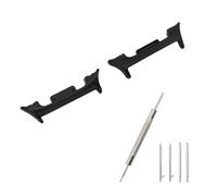 Vaiziya 22mm Stainless Steel Strap Adapter Compatible with Samsung Galaxy Watch 8 40mm/44mm, Watch 8 Classic 46mm, Metal Strap Connector, DIY Accessory for Watch Bracelet, Black