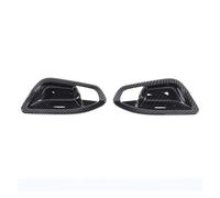 VAJDRTOA ABS Carbon Fiber Gloss Black Car Door Inner Handle Bowl Cover Decoration Sticker Compatible with 1 2 Series F20 F21 F22 F23 2012-2019(Carbon Fiber)