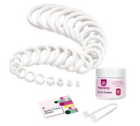 Vajraang Stretching Rings Kit, Ring Removal Tool And User Manual | Includes 20 Graduated Rings | Fast Results | No-Side-Effects (With Cream)