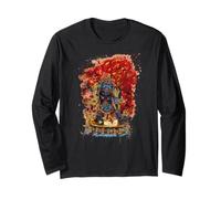 Vajrapani Buddhist Deity Tibetan Thangka Watercolor Long Sleeve T-Shirt