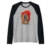 Vajrapani Buddhist Deity Tibetan Thangka Watercolor Raglan Baseball Tee