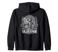 Vajrapani Thunder In Hand Wrathful Protector Zip Hoodie