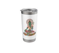 Vajrayana Green Tara Tibetan Buddha Stainless Steel Insulated Tumbler