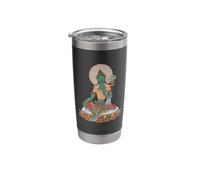 Vajrayana Green Tara Tibetan Buddha Stainless Steel Insulated Tumbler