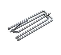 VAK® 20 X Metal Curtain Pinch Pleat Hooks Deep Prong Galvanised Curtain Tape Pins UK SELLER (Silver)