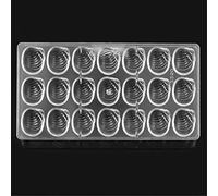 VAK 21 Holes DIY Cake Chocolate Mold,Candy Making Tool,Sea Snail Shaped Polycarbonate Bakery Pastry Baking Pan,Ice Tray,Bakeware Tray Moulds,Kitchen Baking Supplies - 27.5x13.5x2.3cm