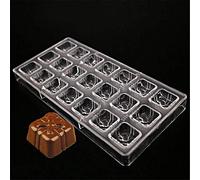 VAK Valentine's Day Gift Boxes Shape Plastic Chocolate Molds,Polycarbonate Candy Dessert Pastry Cake Baking Tray Bakeware Pan Mould Kitchen Supplies-28x14.5X 2.5cm