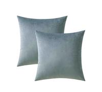 VAKADO Cushion Covers 40X40 Set of 2 Dusty Blue Decorative Outdoor Decor Throw Pillow Covers Couch Euro Pillowcases Home Bed Decoration for Sofa Bedroom Office