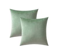 VAKADO Cushion Covers 40X40 Set of 2 Sage Green Decorative Outdoor Decor Throw Pillow Covers Couch Euro Pillowcases Home Bed Decoration for Sofa Bedroom Office
