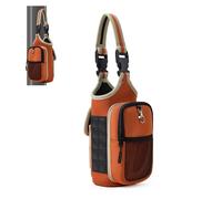 VAKAER Magnetic Gym Bag for Women & Men, Magnetic Water Bottle Holder with Phone Pocket, Magnets Gym Carrier Bag with Adjustable Strap, Orange Red, Mini, Fashion