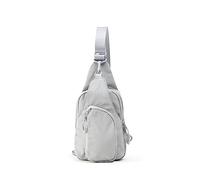 VAKAER Sling Bag for Women, Small Crossbody Bags with Adjustable Strap,Lightweight Casual Daypack Backpacks for Travel Hiking, Light Gray, S