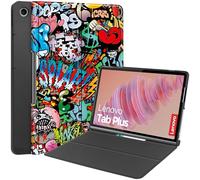 Vakarey for Lenovo Tab Plus Cover, Ultrathin Tablet Case for Lenovo Tab Plus 11.5 Inch 2024 TB351FU, Graffiti