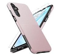 Vaki for Samsung Galaxy A16 5G Case with Screen Protector, Military Grade Protection A16 Protective Case Rugged PC Hard Silcone Shockproof Cover for Samsung A16 5G Phone Case (Rose Gold)
