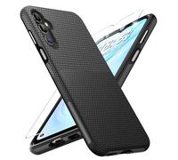 Vaki for Samsung Galaxy A16 5G Case with Screen Protector, Military Grade Protection A16 Protective Case Rugged PC Hard Silcone Shockproof Cover for Samsung A16 5G Phone Case (Black)