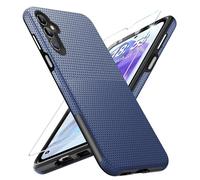 Vaki for Samsung Galaxy A55 5G Case with Screen Protector, Military Grade Protection A55 Protective Case Rugged PC Hard Silcone Shockproof Cover for Samsung A55 5G Phone Case (Blue)