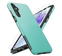 Vaki for Samsung Galaxy A55 5G Case with Screen Protector, Military Grade Protection A55 Protective Case Rugged PC Hard Silcone Shockproof Cover for Samsung A55 5G Phone Case (Mint Green)