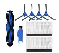 VAKIRA For Cecotec Conga, 1090 Series Spare Parts Accessories Vacuum Cleaner Replacement Kit Consumables HEPA Filter Central Side Brush Maintenance Kit for Robot Vacuum(Size:QH)