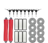 VAKIRA For Roborock, Q Revo / P10 A7400RR Robot Vacuums Cleaner Accessory Main Side Brush Hepa Filter Mop Cloths Dust Bag Spare Part Maintenance Kit for Robot Vacuum(Size:24pcs)