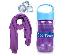 VAKKI Cooling Towel, Ice Cold Sports Sweat Towels for Instant Relief Perfect Coolings Scarf Neck,Forehead, Wristband, Bandana, Stay Cool from Over Heating During All Kinds of Sport and Exercise