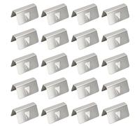 Vakler 20Pcs Wind Deflector Clips, Premium Stainless Steel Wind Rain Deflector Car Window Fitting Clips compatible with Heko G3 Windshield Automotive WindDeflector Retaining Clips