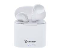 VAKOSS BT IN-EAR HEADPHONES WITH DOCKING STATION SK-832BW WHITE