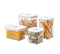 VAKUEN Premium Airtight Food Storage Containers 4-piece/Set, BPA Free, 100% Leak Proof, Keep food fresh up to 5 times longer than non-vacuum storage