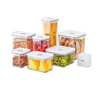 VAKUEN Premium Airtight Food Storage Containers Mega 8P/Set. Total 46.11cup, 7pcs Container and Vacuum Sealer. Smart One-Click Seal Lid, Patented Double Silicone Lining, 100% Leak Proof, BPA-FREE