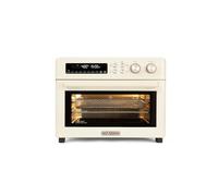 VAL CUCINA Air Fryer with Retro Style Infrared Heater, Extra Large Convection Oven for 10 in 1 Worktop, 6 Slice Grill, Enamel Baking Tray, Easy to