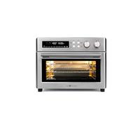 VAL CUCINA Infrared Heating Air Fryer Toaster Oven, Extra Large Countertop Convection Oven 10-in-1 Combo, 6-Slice Toast, Enamel Baking Pan Easy Clean with Recipe Book, Brushed Stainless Steel Finish