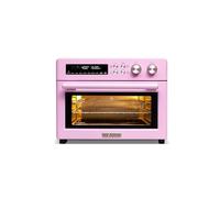 VAL CUCINA Retro style infrared heating air fryer toaster oven, extra large countertop convection oven 10-in-1 combo, 6-piece toast, enamel baking pan easy to clean with